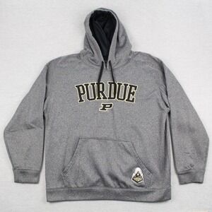 Knights Apparel Purdue Hoodie Mens Size L Gray Polyester Long Sleeve